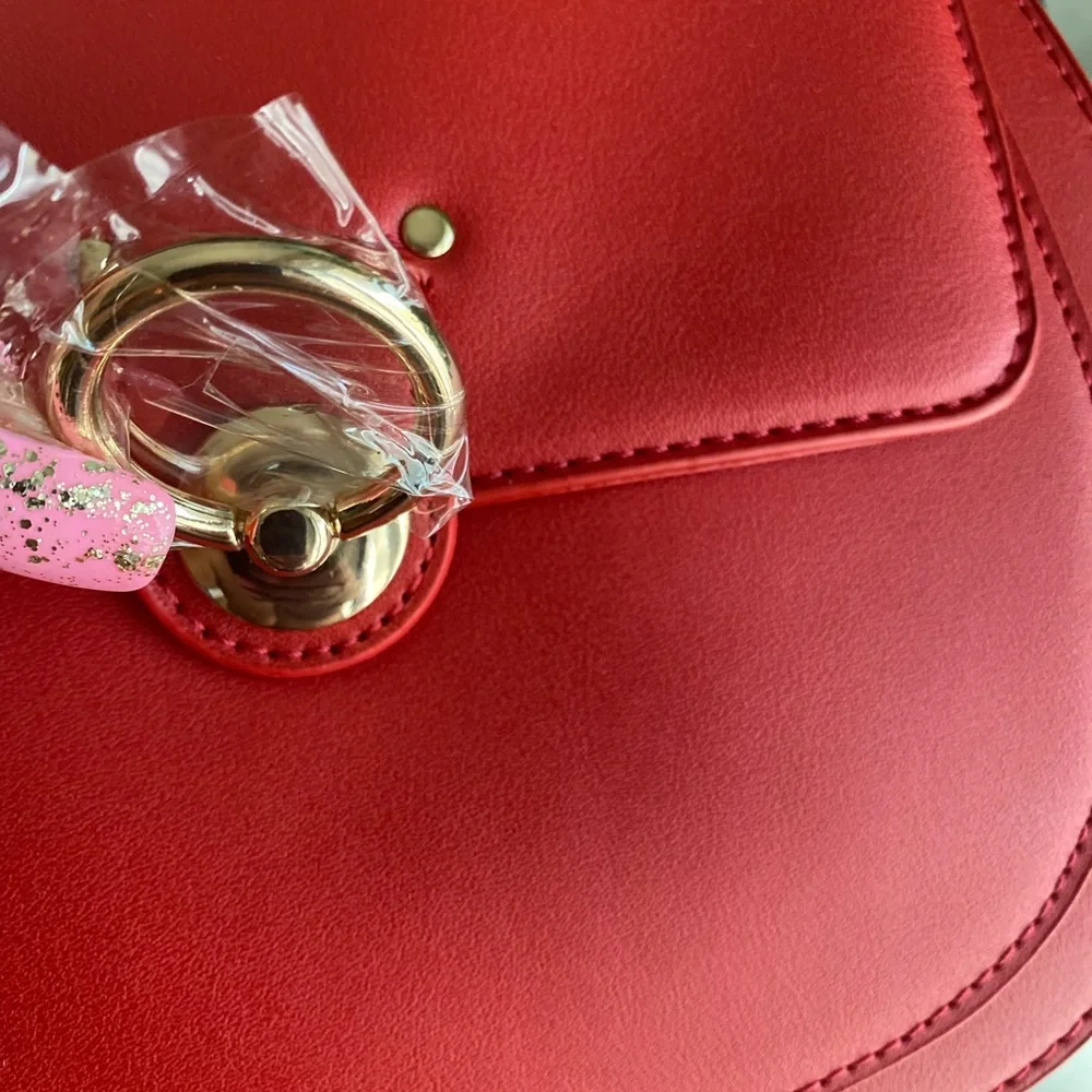 NWT badgley mishka turn key red shoulder bag - Picture 2 of 8